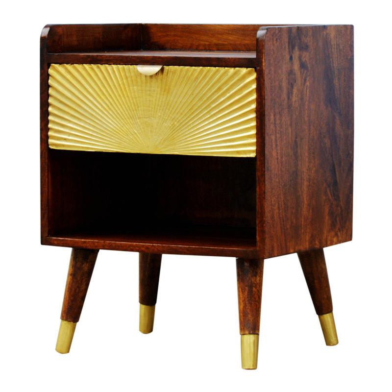 Table de chevet en bois durable et facile à assembler