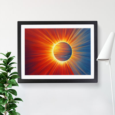 XH1022-8989X The Rising Sunset Vol.7 Abstract 1 Piece Single Picture Frame Wall Art