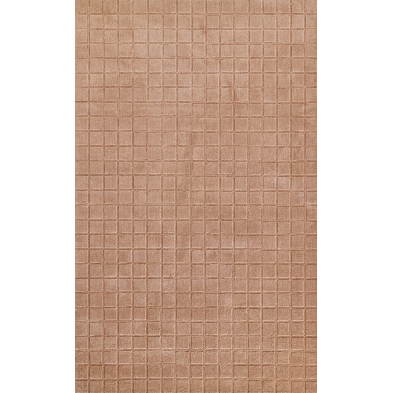  Contour Hand Loomed Wool Geometric Blush Area Rug, Rectangle 2' x 3'