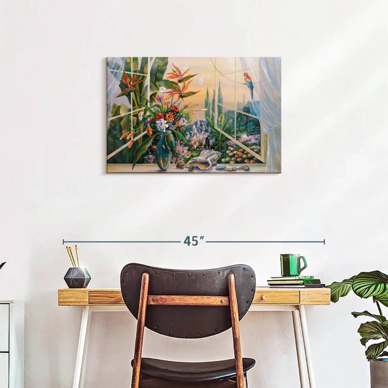 Lilie Window, 20" H x 30" W