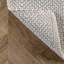 Tapis taupe en coton tissé à la main Adelmis-87900241