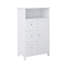 Armoire de rangement pour salle de bain avec 3 tiroirs et 1 porte - blanc