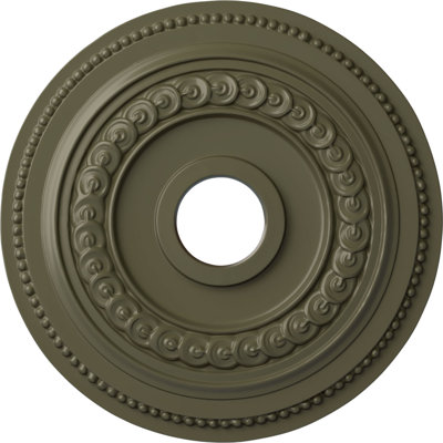 Médaillon de plafond 18 po x 3 3/8 po x P 7/8 po Oldham (convient aux auvents jusqu'à 8 5/8 po)