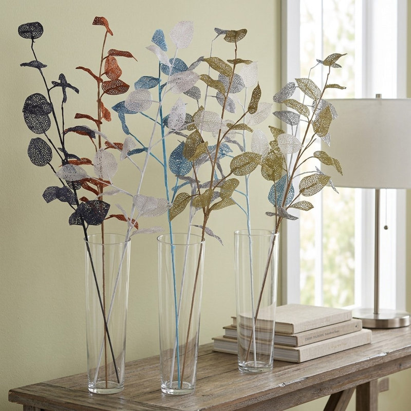 Tiges de eucalyptus artificielles, Rouge
