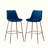 Osy Upholstered Counter Stool with Metal Frame-1217128694