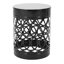 Table d'extérieur Black Iron Cut Design - côté métallique moderne avec structure thermolaquée, sans assemblage-555575261