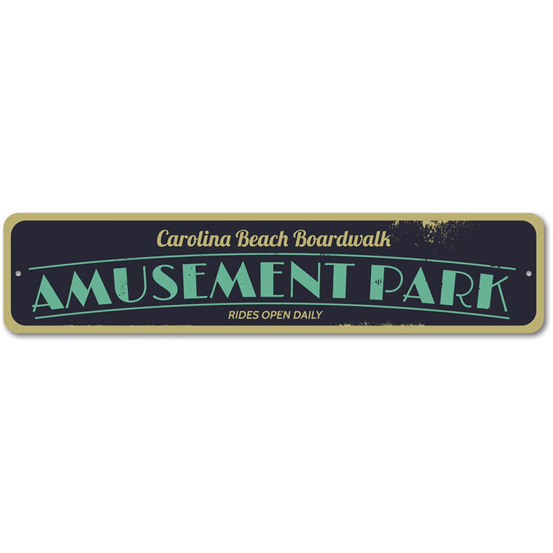 Panneau en aluminium Amusement Park, H 4 po x l 18 po x P 0,04 po