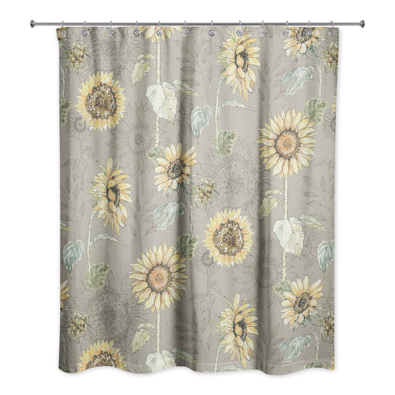 Rideau de douche simple Medemblik, Brun