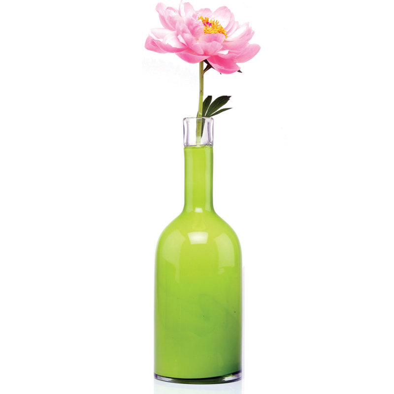 Glass Table Vase, Peridot, Large