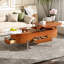 Table basse à plateau relevable moderne 47,2 po avec plateau tournant et compartiment caché pour la maison partiellement assemblé et les sections-739135697