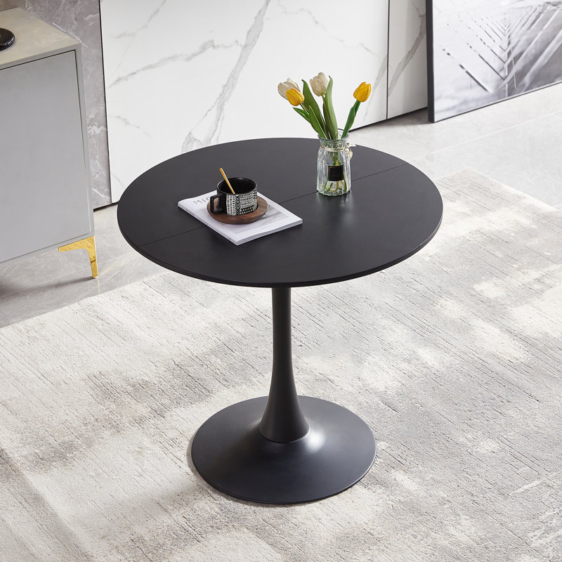 Kingsley Round Dining Table, Black