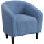 Fauteuil club tonneau en bois massif de 27 po de largeur-946097479