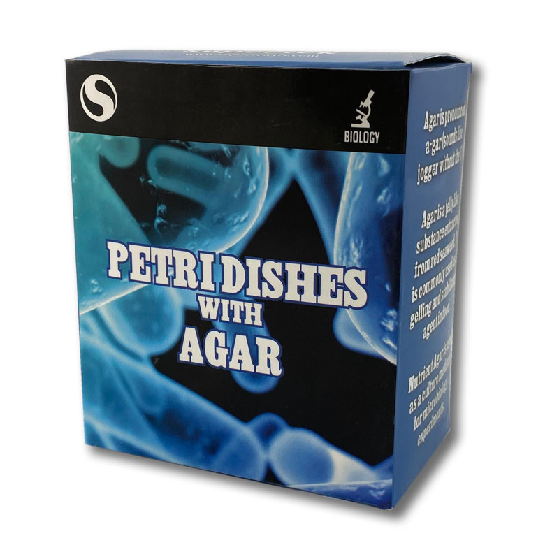Boîte de Pétri en plastique avec agar