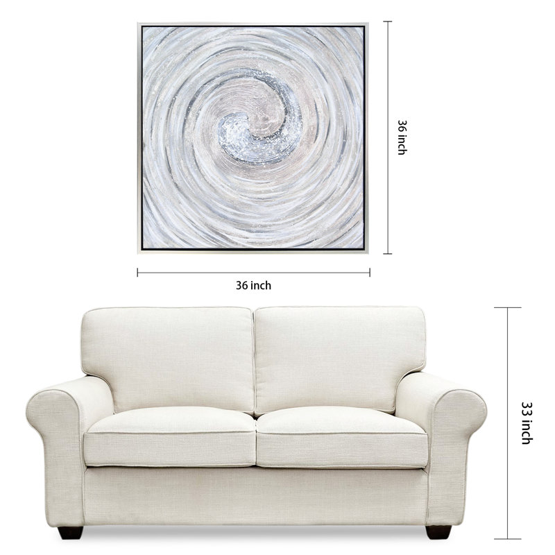 " Silver Swirl Textured Metallic " by Martin Edwards