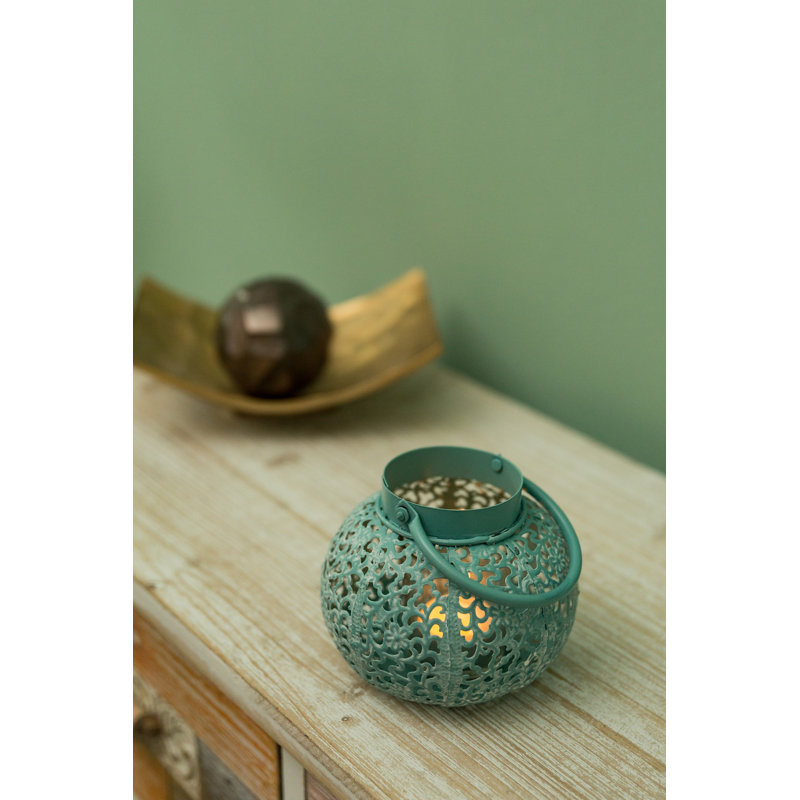Metal Lantern, Blue