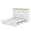 Lit escamotable double avec station de charge, lit plateforme pliable multifonctionnel avec 1 grand tiroir de rangement-1591362486