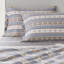 Drap-housse bleu flocon de neige 3 pièces bleu, flanelle 100% coton, finition velours doux, entièrement ajusté, lavable à la machine, avec plat et taies d'oreiller en flanelle