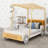 Car Bed With Pillow, Ceiling Cloth -1501991724