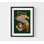 Impression d'art Mythical Tiger Serpent: décoration murale géométrique
