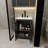 24-inch black bathroom cabinet