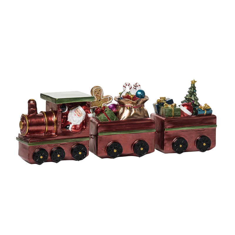  Décoration de Noël de père Noël en résine 15,7 po multicolore