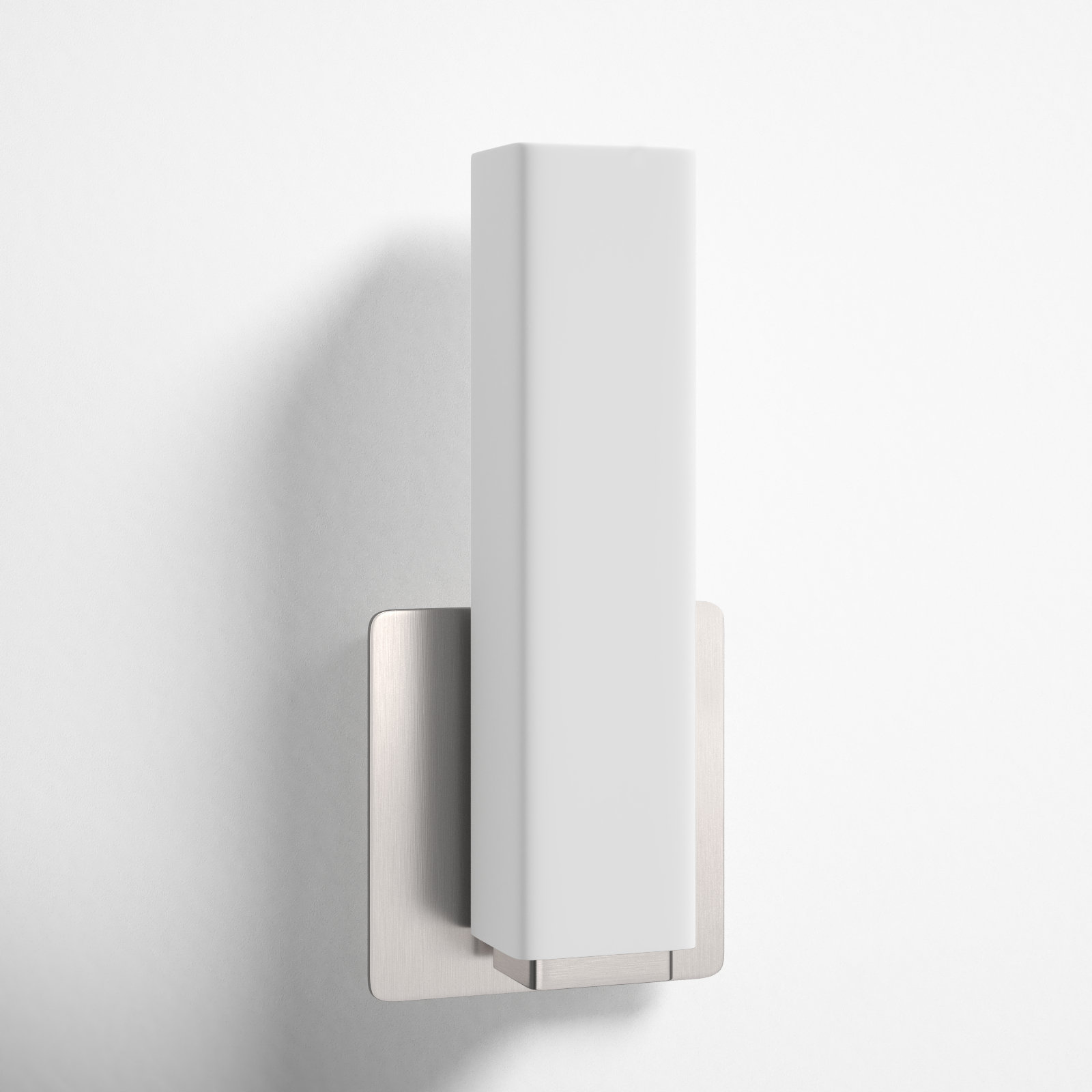 Erby Single Light Flush Mount Sconce, 11" H x 5" W x 3" D, Brushed Nickel, 3000K