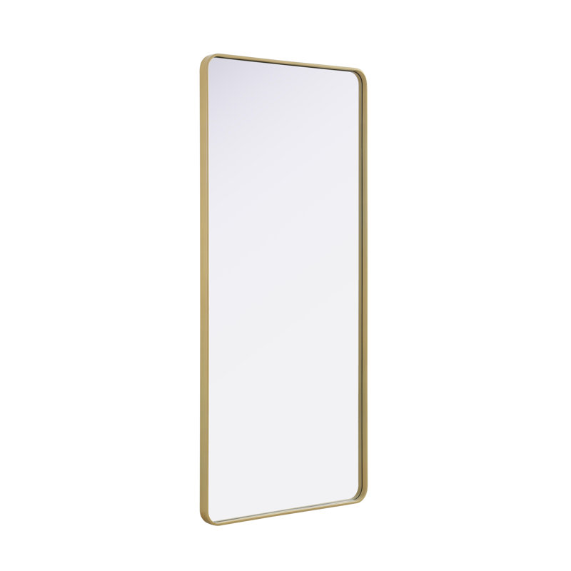Erath Contour Metal Mirror, Brass, 72" x 32"