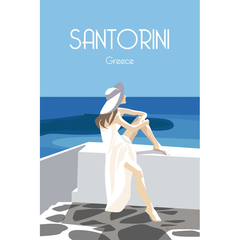 Padowski " Santori ", 36" H x 24" W, No, Wrapped Canvas