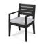 Chaise de salle à manger (2), gris foncé - bois avec coussins d'eau, idéale pour toutes les chaises de table (2) crème exquise fabriquée à la main