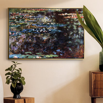 "Water Garden At Giverny" par Monet, reproduction d'art sur toile