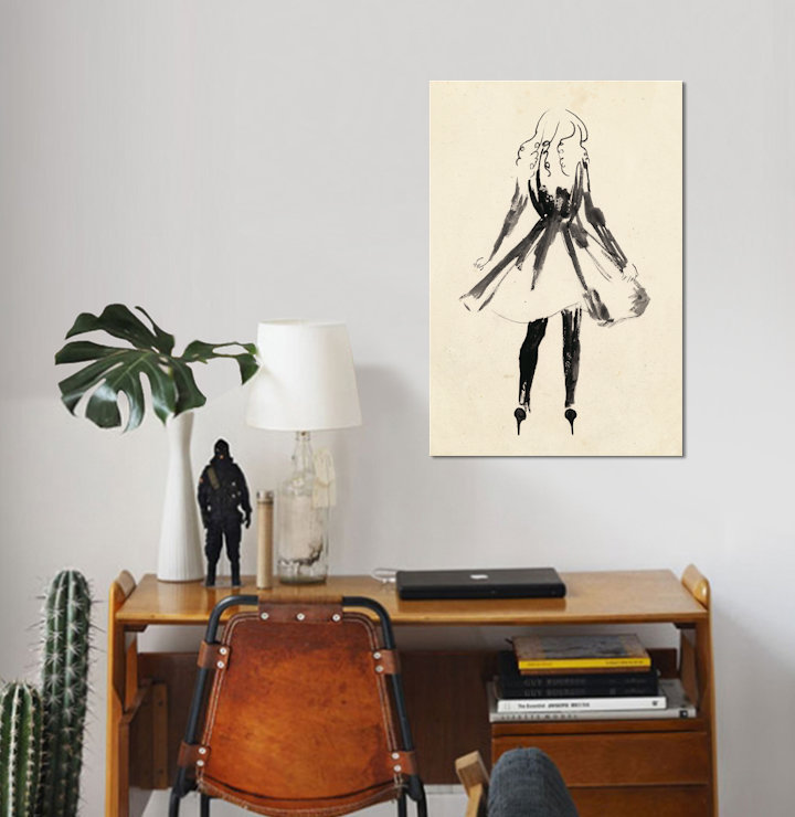 " Fashion Glimpse I " by Melissa Wang, 18" H x 12" W x 1.5" D, Wrapped Canvas, No Mat