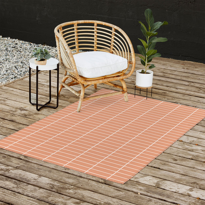 Checkered Indoor Rug, Rectangle 4' x 6'