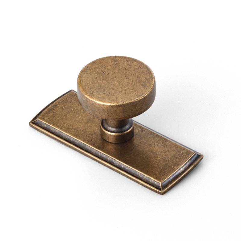 1.2" Diameter Mushroom Knob With Backplate