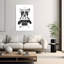 «Bored French Bulldog Winter Contemporary», reproduction d'art mural-398677357
