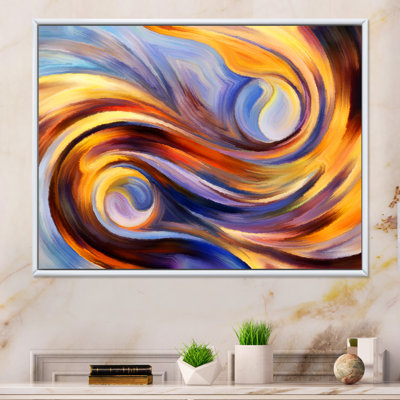 Inner Life Of Passions II - Floater Frame Print on Canvas