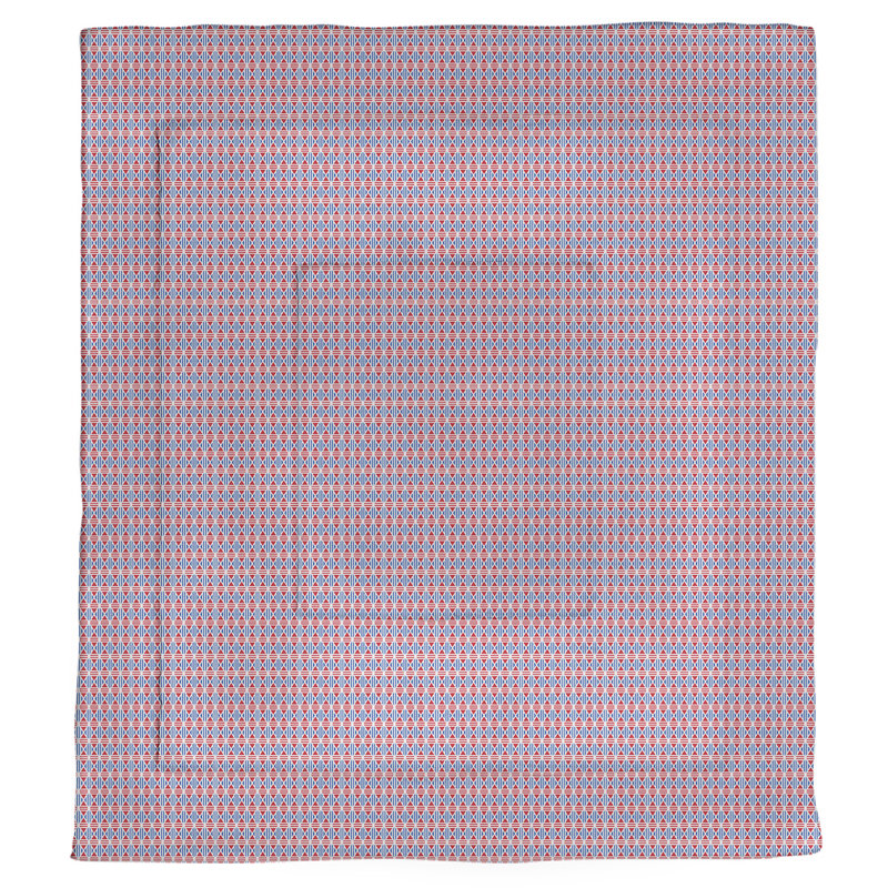 Polyester Comforter, Queen Comforter, Purple/Red Geometric 1