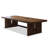 Industrial-style solid wood rectangular dining table-291805384