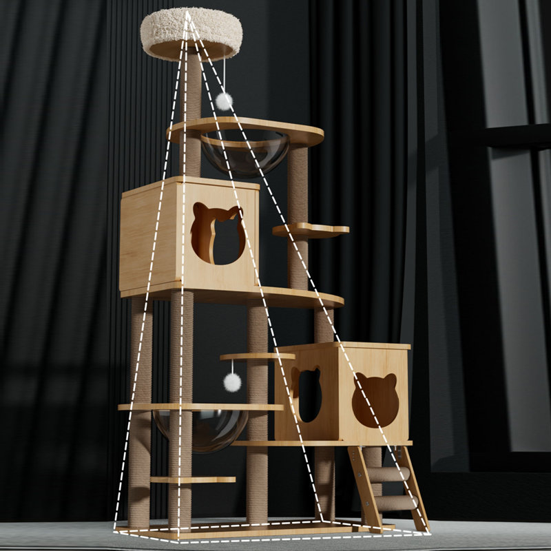 9 Tiers Cat Tree with Condons,Perch,Scratching Posts