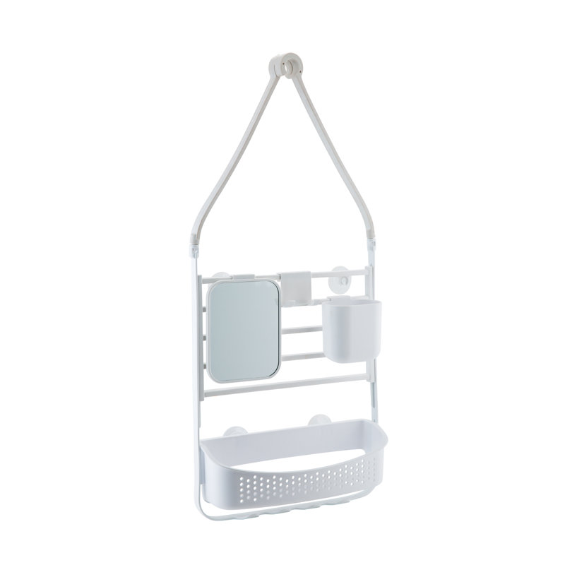 Hanging Shower Caddy, White