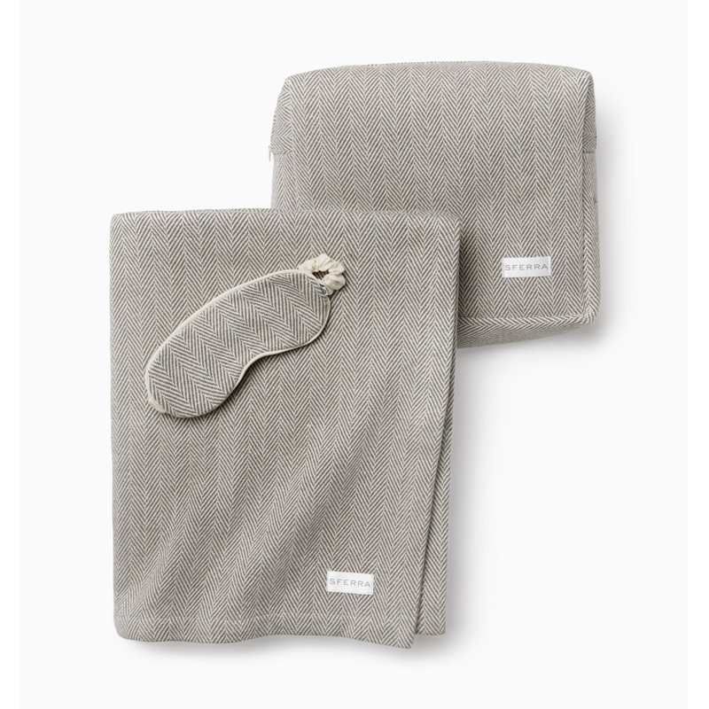 Celine Cotton Throw Blanket, Mushroom