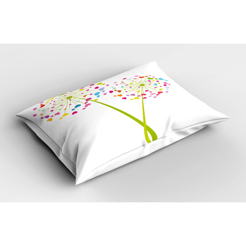 Spring Polyester Floral Sham Set, Twin
