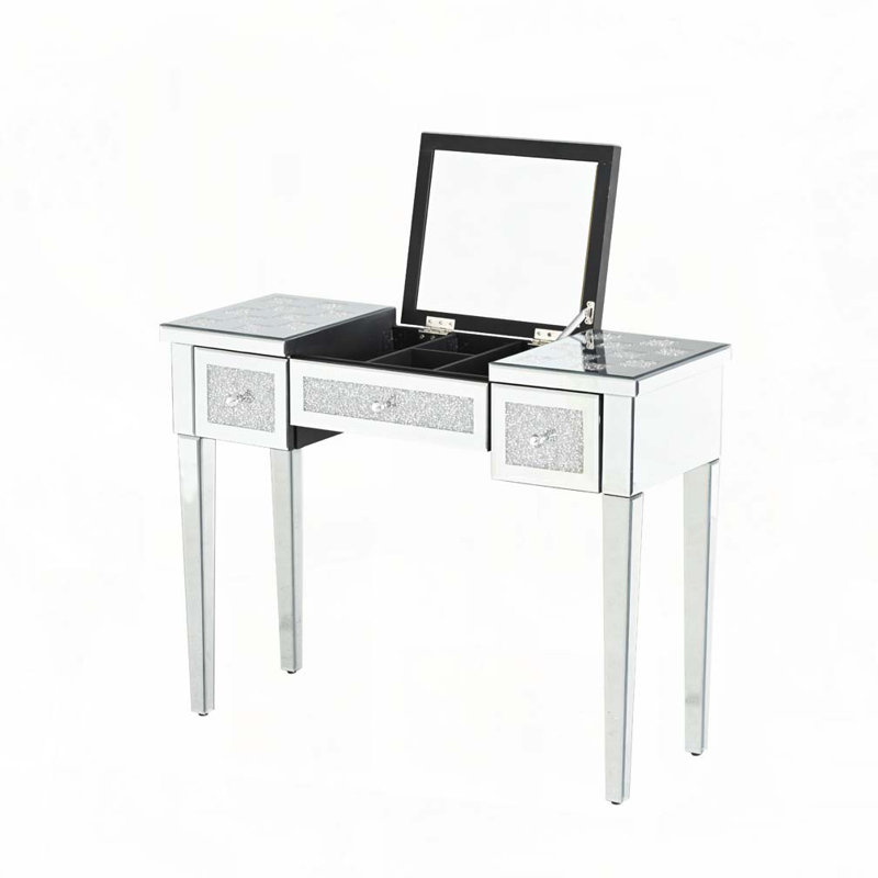 Bureau de coiffeuse à maquillage en miroir