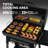 Royal Gourmet 28-Inch Heavy Duty Charcoal Grill with Side Shelf, Black