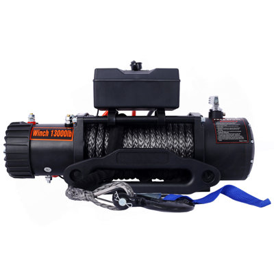 Winch-13000 Lb. Load Capacity Electric Winch -12V DC Power For Towing Truck Off Road, With Wireless Remote