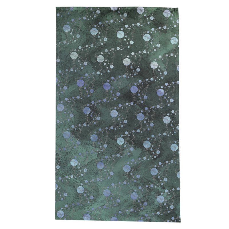 Leffel Abstract Tablecloth, Green/Purple