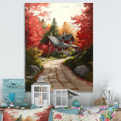 «Emerie Fall Foliage To The Cottage II», reproduction