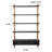 Roman Column Design Mid-century Standing Bookcase