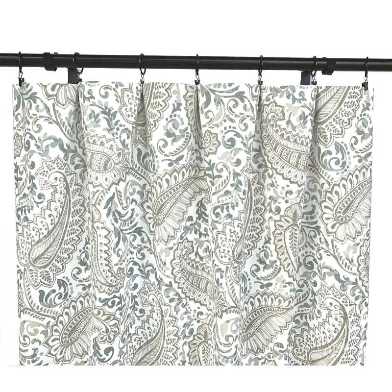 Paire de rideaux semi-transparents 100% coton, L 50 po x L 108 po