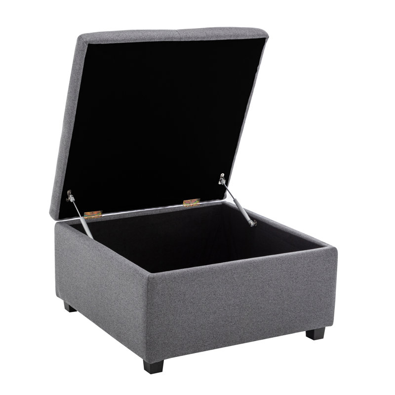 Repose-pieds carré Hokku Designs, Gris