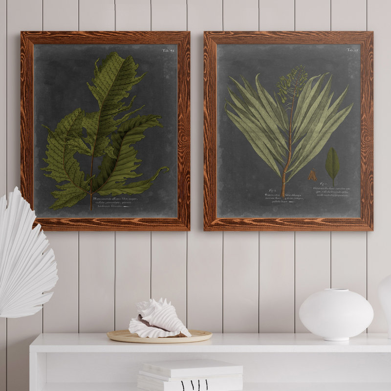 Toile encadrée «Foliage Dramatique» - Prêt à accrocher, H 24 po x l 36 po x P 1,5 po, Toile avec cadre érable, Pas de tapis